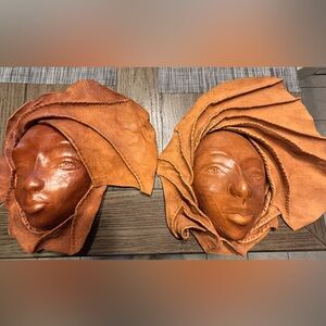 Handcrafted Leather Wall Art - Terracotta